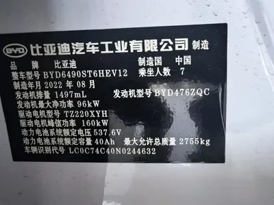 BYD Tang New Energy